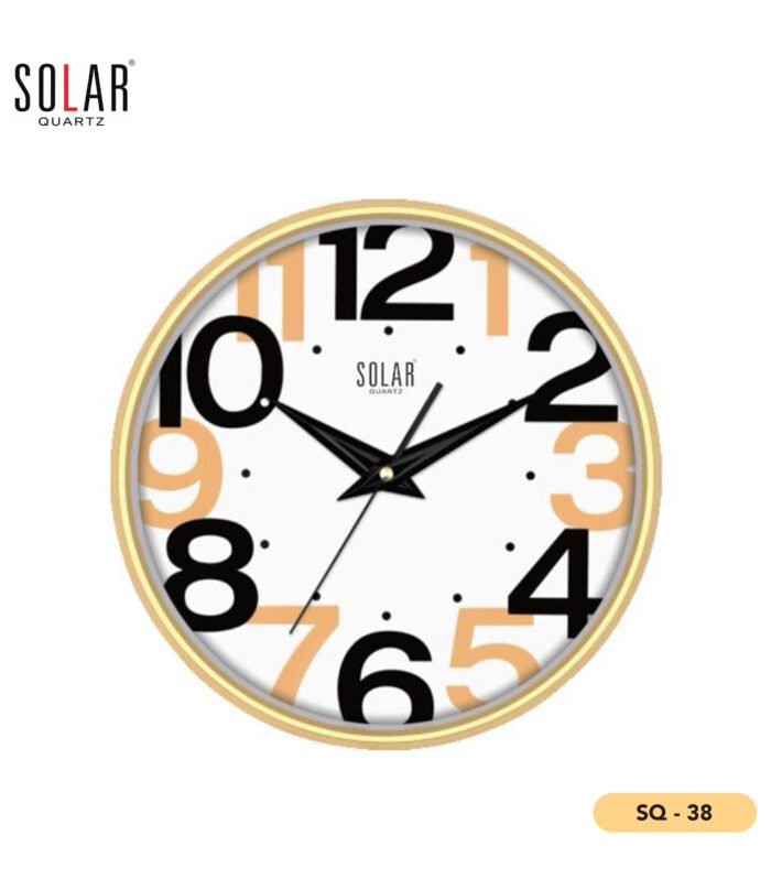 Solar Wall Clock – 12.5 Inch